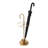 Elegant Metal Umbrella Stand, Gold Finish, 10.6 x 10.6 x 25.6 inches | 100% Durable Metal Construction | Stylish Design for Home Entryway & Office | Perfect for Organizing Umbrellas & Adding a Touch of Luxury-10183885