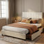 Structure de grand lit avec 4 tiroirs, lit plateforme avec tête de lit, aucun sommier requis-795479065-795479061