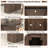 70.8 In Dining Table For 4-6, Modern Kitchen Table With Waterproof Wood Tabletop, Natural Rectangular Farmhouse Long Dining Room Tables With Foot Pads & Wood Strip Base For Kitchen Living Room-1953298935
