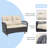 Eckehardt Wicker 4 - Person Patio Conversation Set with Cushions