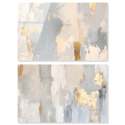 "Neutral Luxe Living", ensemble de 2 reproductions d'art sur acrylique par Art Remedy, prêtes à être suspendues, 30 x 20