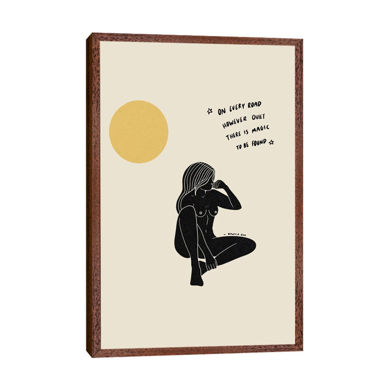 Magic by Danica Gim - Print on Canvas, Classic Brown Wood Framed, 66.04cm H x 45.72cm W x 3.81cm D