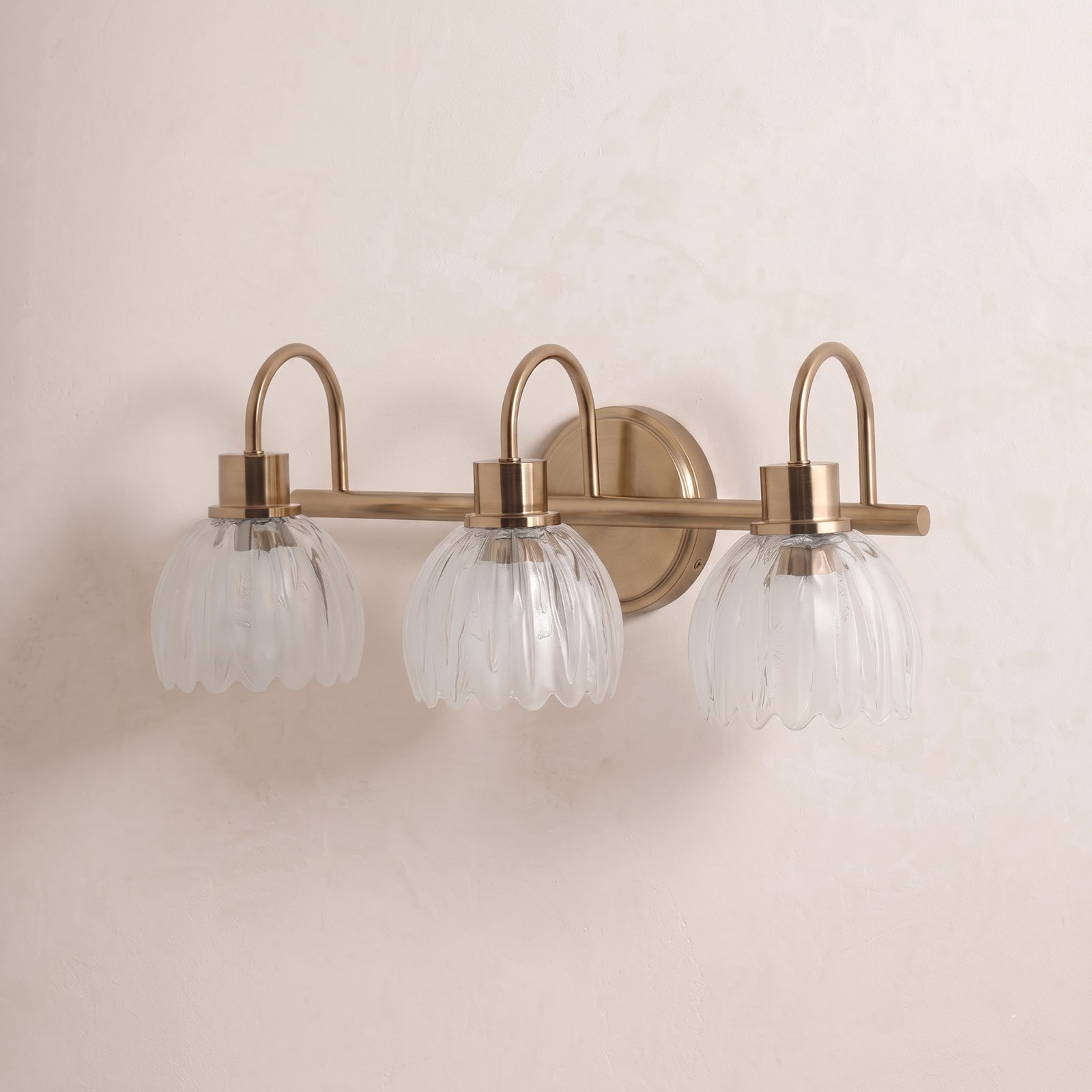 3-Light Brass Vanity Light