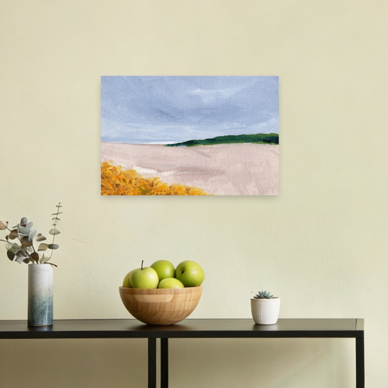 Golden Dunes Shore Peaceful Serene Tranquil Coastal Art mural