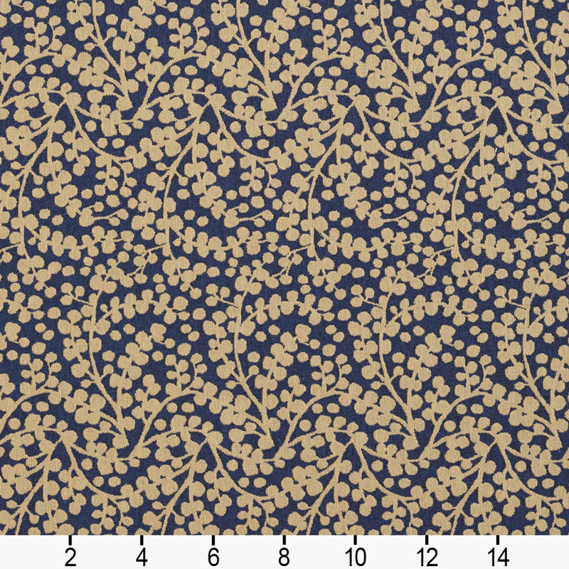 Tissu vines, Bleu 2