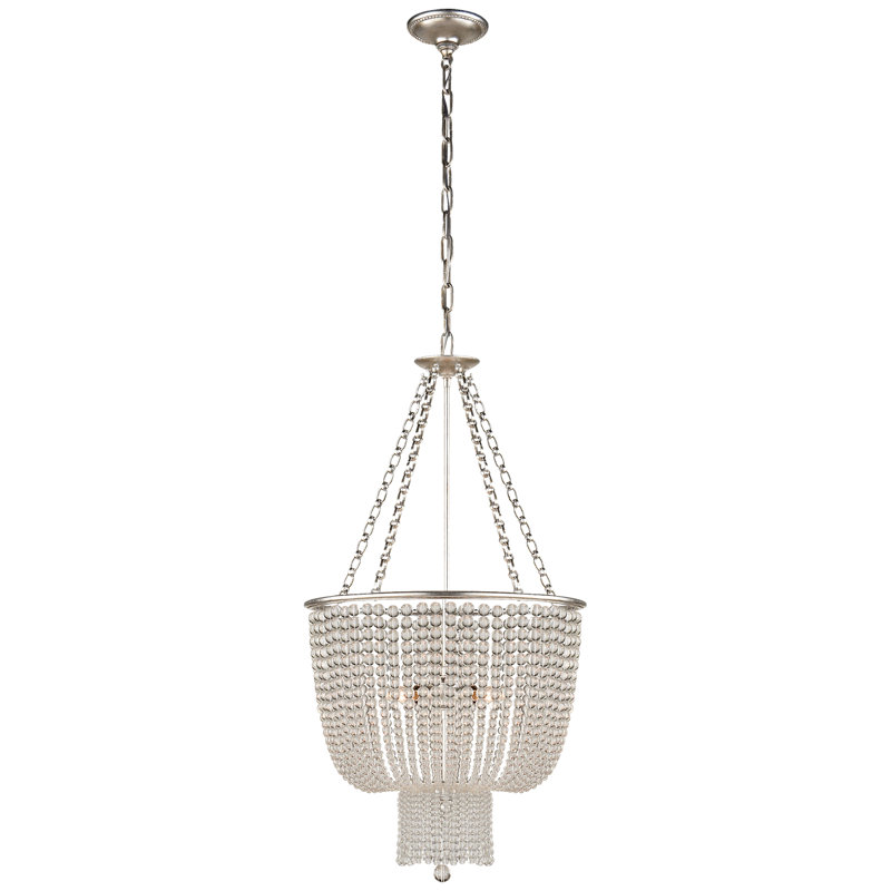 AERIN Jacqueline Chandelier, Burnished Silver, Clear