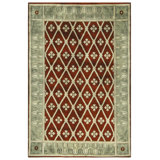 Hand-Knotted High-Quality Rust Area Rug