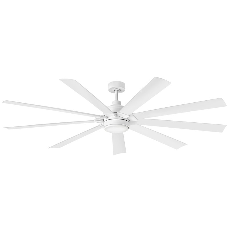 Hinkley Turbine LED Ceiling Fan, Chalk White