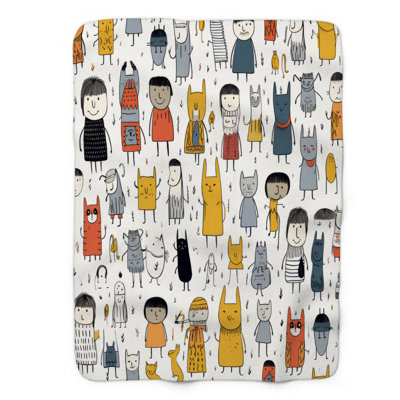 Comiciguras - couverture sherpa de qualité supérieure 1 pièce