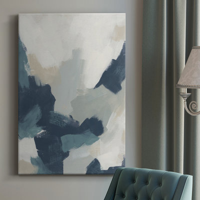 Brushy Blues II - peinture sur toile tendue