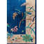 Antique Art Deco Room Size Wool Beige, Navy Rug