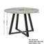 Ensemble de salle à manger 5 pièces Edo, table à tréteaux ronde et 4 chaises rembourrées Edo-133403699