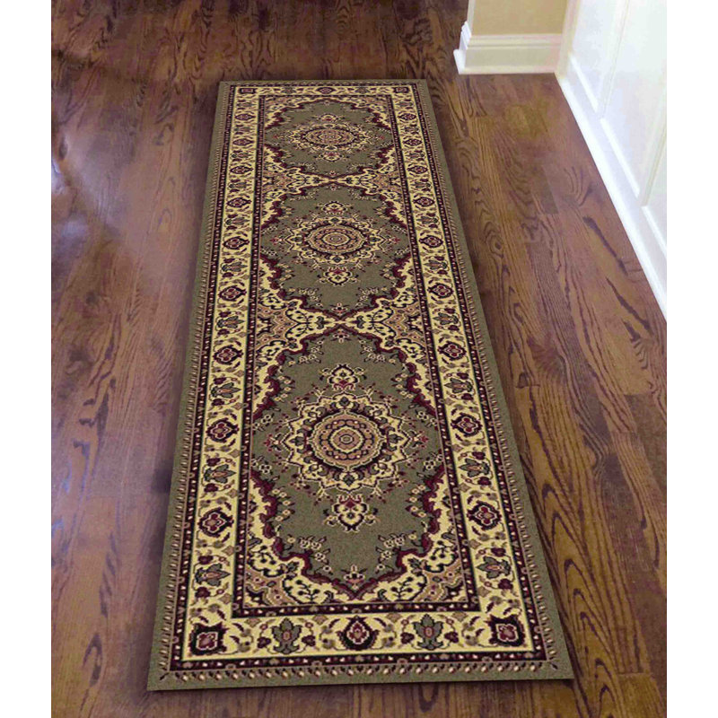 Northington Sage Traditional Oriental Area Rug, Runner 2'2" x 7'7"