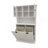 Two-Compartment Tilt-Out Dirty Laundry Basket Tall Bathroom Cabinet