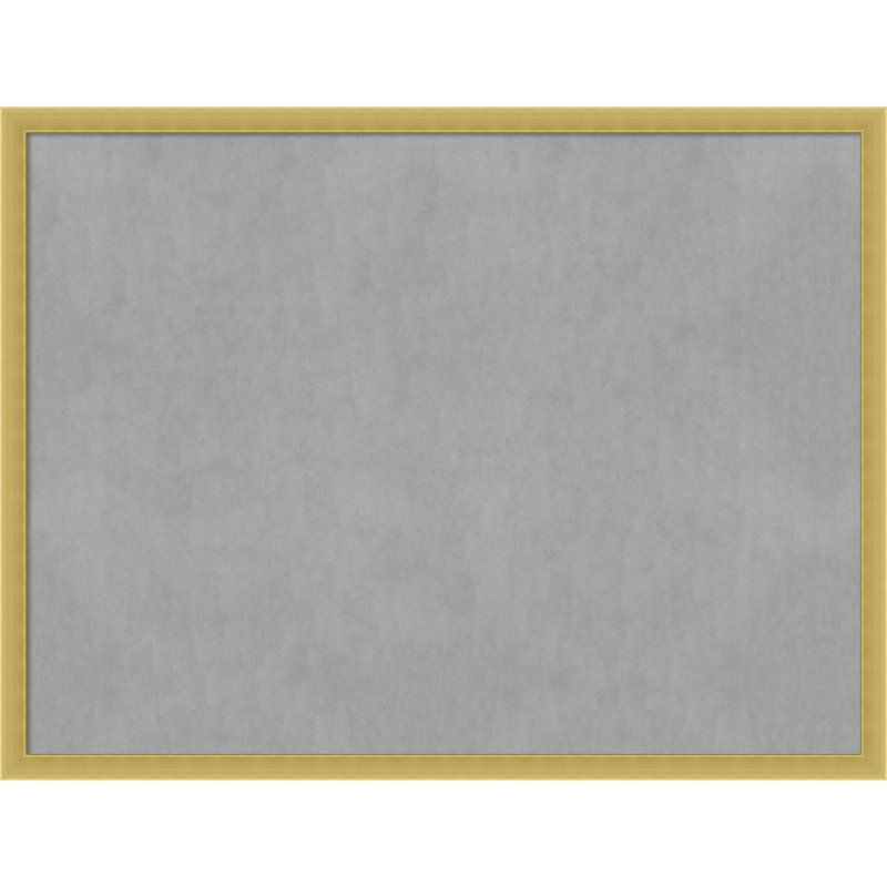 Tableau magnétique à cadre doré poli Svelte, H 19 po x l 25 po