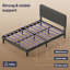 Double Bed Frame with Adjustable Headboard Velvet Upholstered-31900064