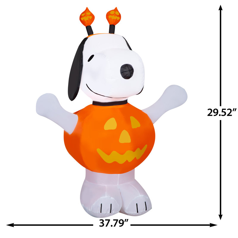 Snoopy Airblown en tenue citrouille
