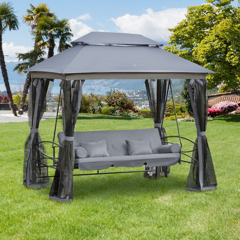 3 Person Porch Swing with Canopy