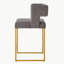 Alyncia Upholstered Counter Stool with Metal Frame-739613667