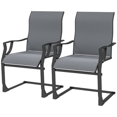 Ensemble de 2 chaises de patio pour l'extérieur