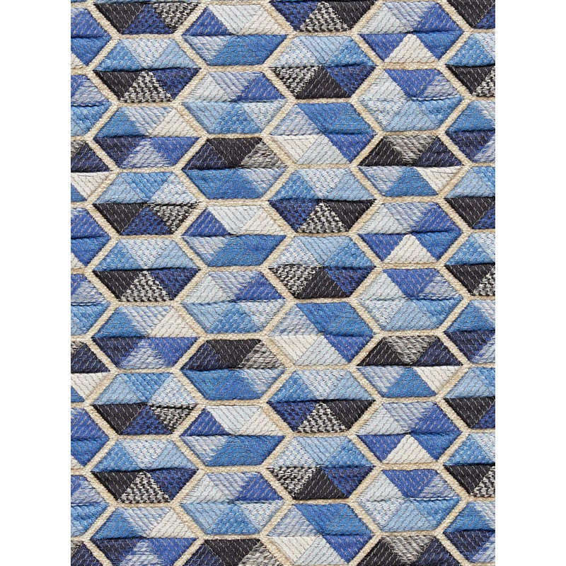 Tissu de carrousel de bibliothèque Hinson, Bleu