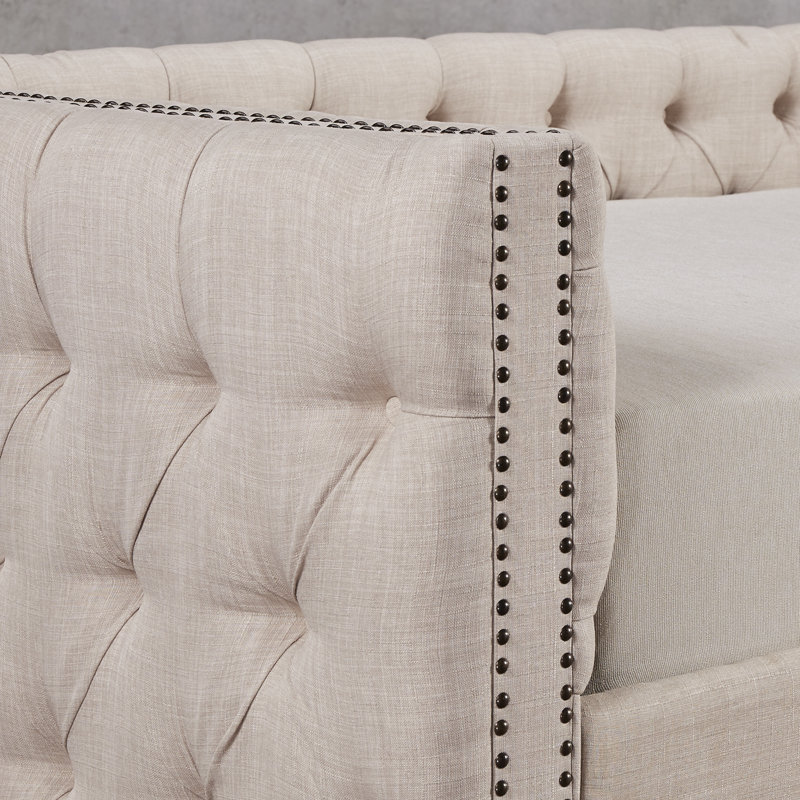 Lit de jour Holbrook, Tissu gris foncé