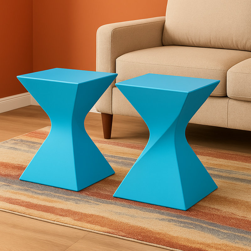Table d'appoint Saralie, Bleu