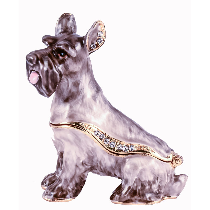 Schnauzer Metal Decorative Box