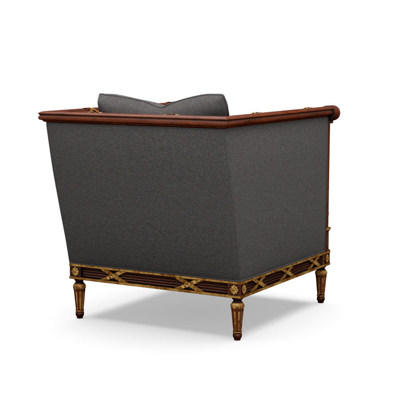 The Regent's Visit  Accent Chair, Rise Charcoal (Performance fabric) 1357-95