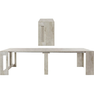 Biagia Extendable Rosewood Rectangular Dining Table