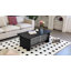 Table basse rectangulaire minimaliste moderne avec centre de rangement à porte coulissante en verre, convenant au salon et à la chambre à coucher-623059371