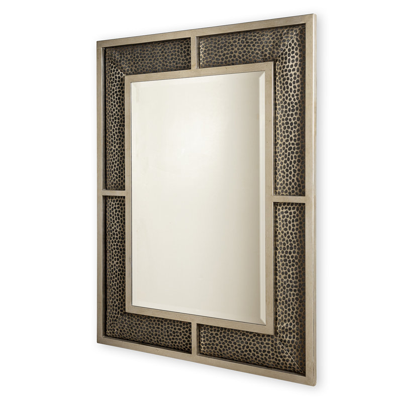Bedford Wayland Mirror, Silver/Black