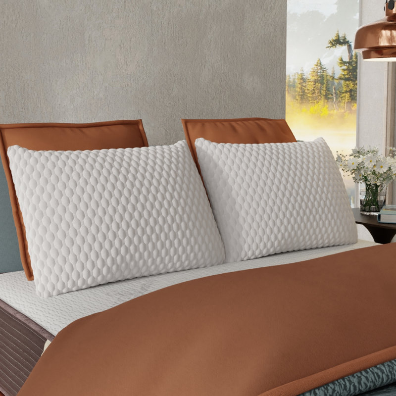 Adjustable Coppercloud Infused Memory Foam Pillow, Queensize