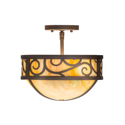 Plafonnier semi-encastré 3 lumières 12 po Gott