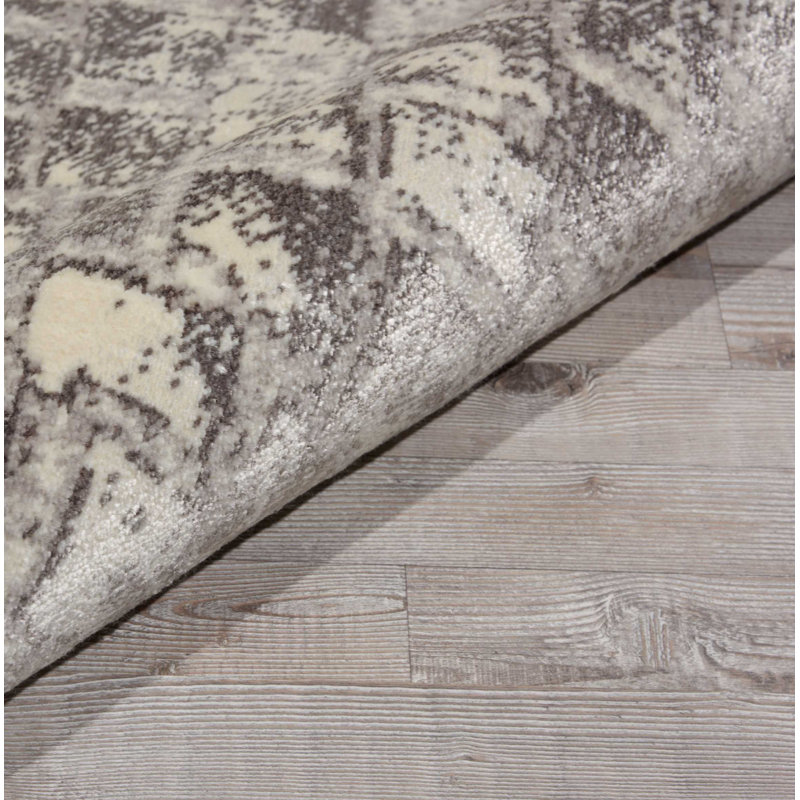 Baronets Viscose Abstract Indoor Rug, Round 8'