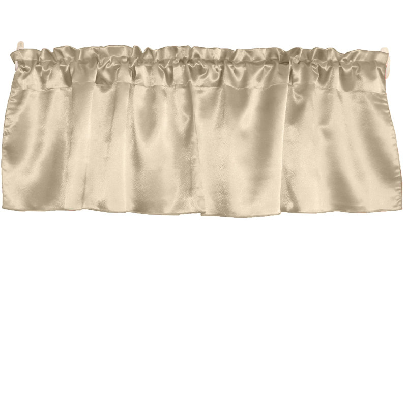 Danijah Tailored Window Valance, 58" W x 28" L, Champagne