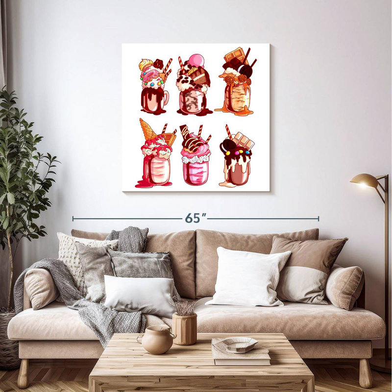 Yarlin surchargé Milkshakes, H 39 po x l 39 po
