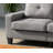Swansea Modular Gray Sofa Faux Leather-147430103
