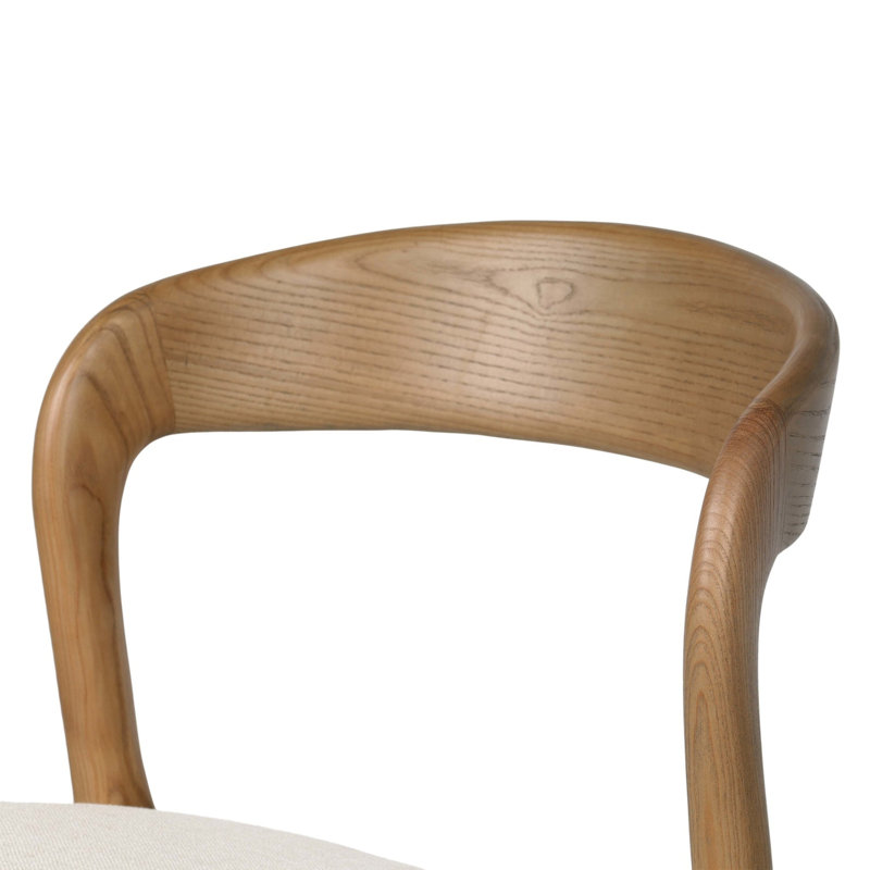 Amare Stool, Alcala Cream Polyester Blend/Amber Ash, Bar Stool (30.5" Seat Height)