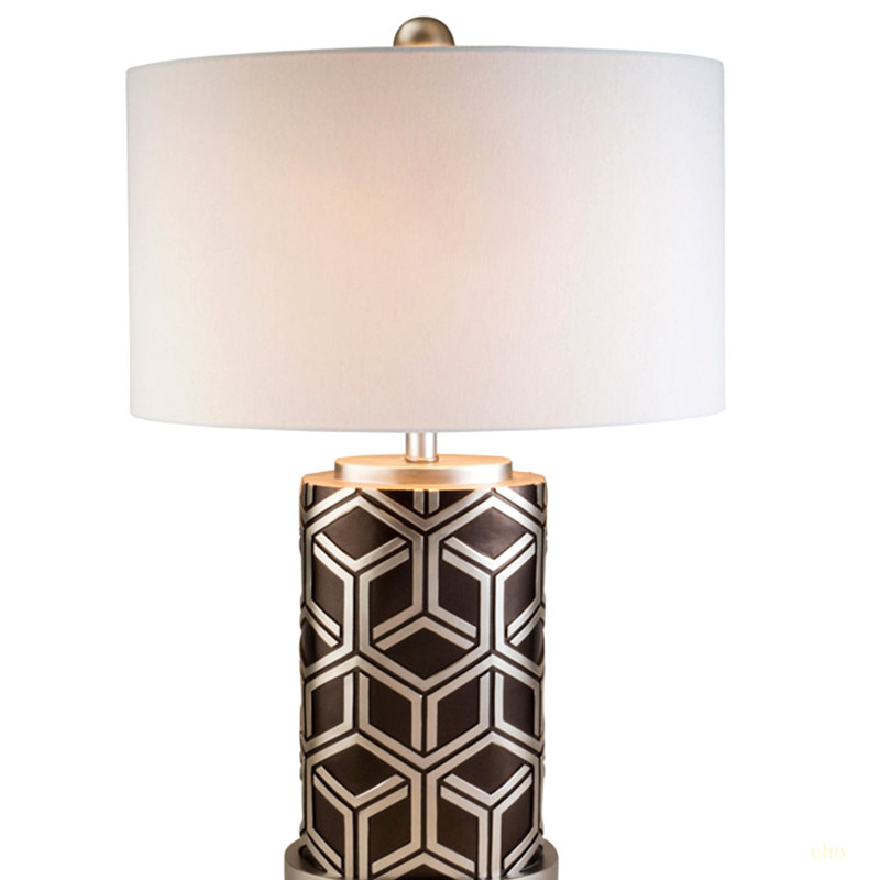 29.5" Tall Table Lamp, Weave Chestnut Design