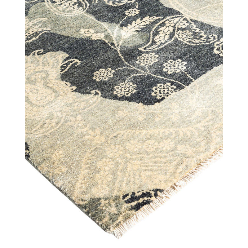 Overdyed One-of-a-Kind 9' 0" X 12' 1" Hand Knotted Area Rug