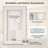 Bluetooth LED Bathroom Mirror Frontlit And Backlit, 3 Colors Temperature & Dimmable Light, Defog, Tempered Glass Vanity Mirror-841200887