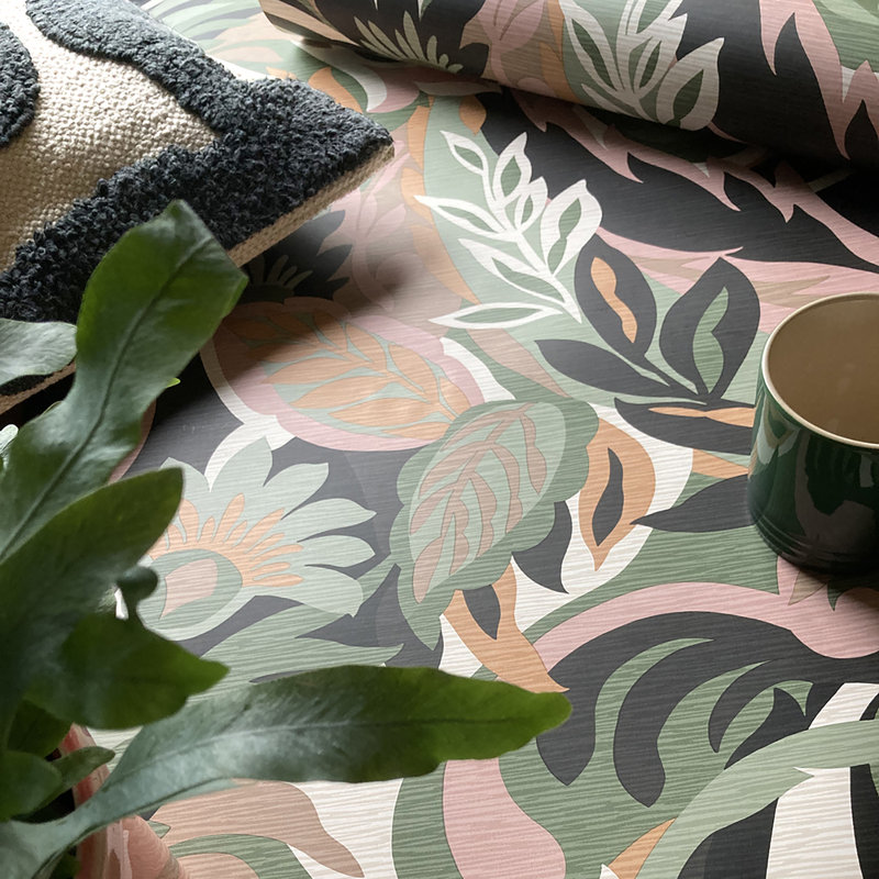 Rouveroy 10.05m x 53cm Matte Wallpaper Roll, Pink