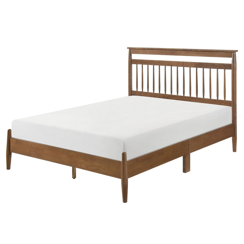 Bedroom Full Size Platform Bed In Chestnut - And Attractive For A Functional Layout, Full