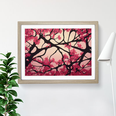 XH1022-641X Angelical Cherry Blossom Tree Flowers - Single Picture Frame Painting