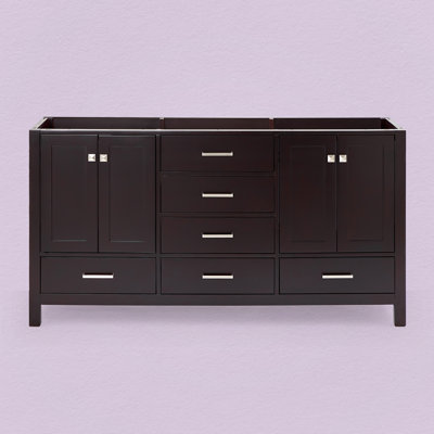 ARIEL Cambridge 66'' Double Bathroom Vanity Base Only