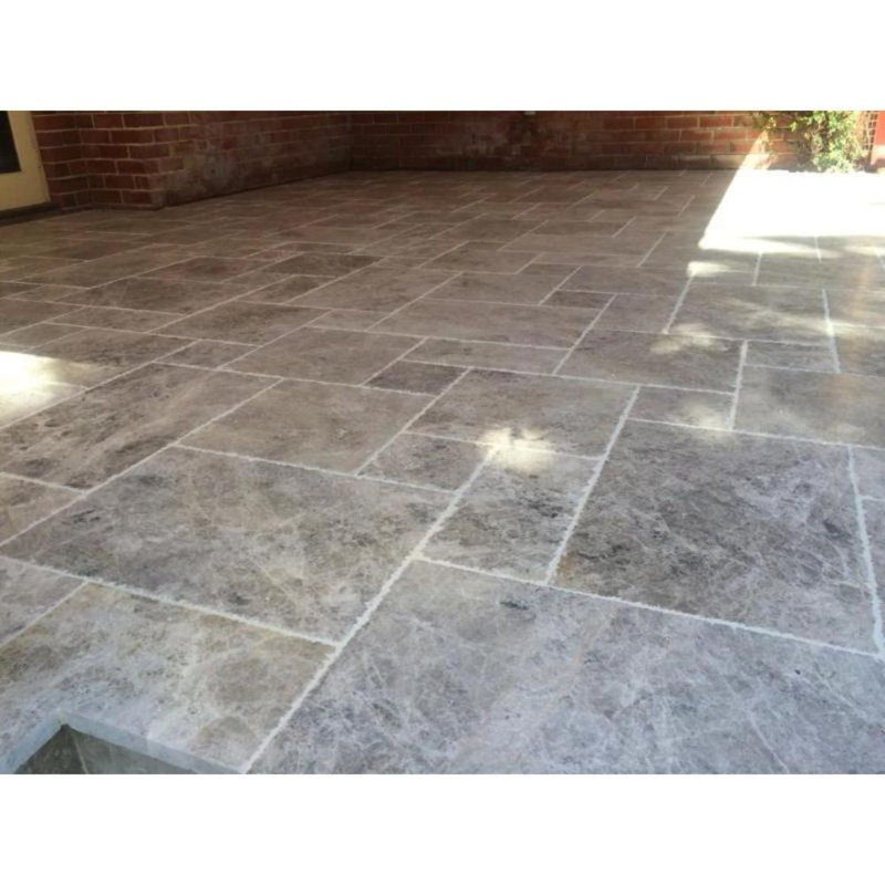 Carrelage pour mur et plancher en marbre Travertine