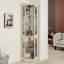Vitrine de coin lumineuse en verre Antique Collection-1420630223