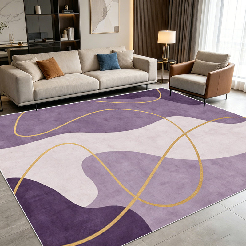 Tapis de style art moderne, motif simple et abstrait, tapis décoratif universel pour l'intérieur