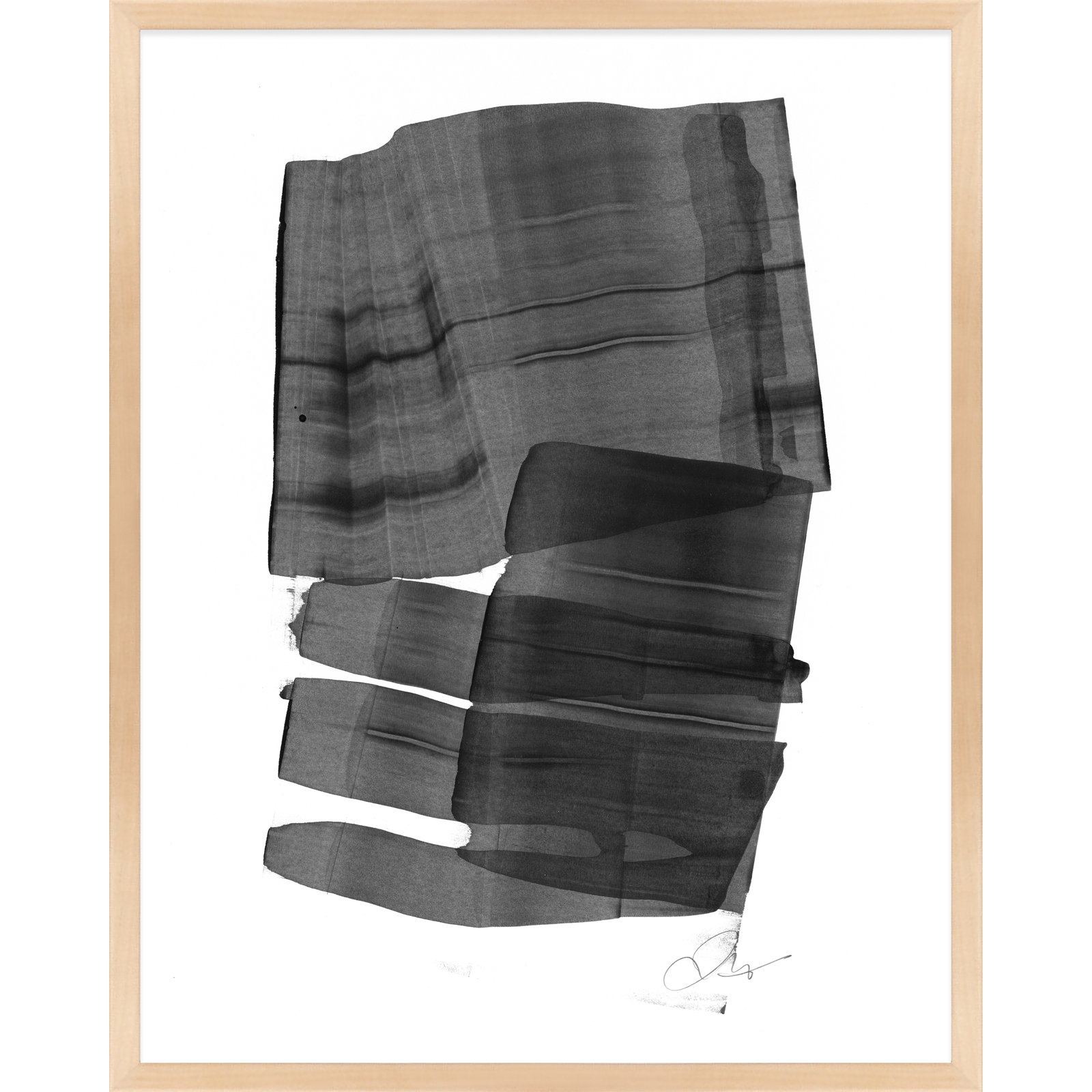 Brushstroke 5 by Jacques Pilon, Brown, 25" H x 20" W x 1.25" D